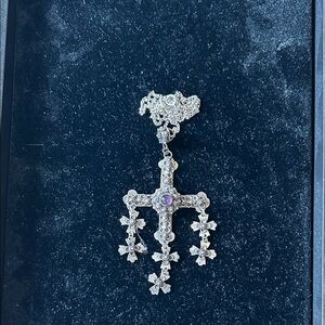 Elegant Taxco Mexican Sterling Siber Yalag Etruscan Wedding Cross